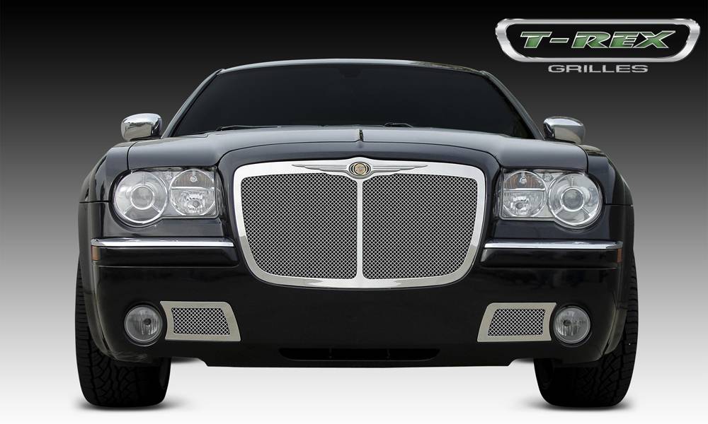 T-Rex Polished Upper Class Mesh Grille 05-10 Chrysler 300 - Click Image to Close